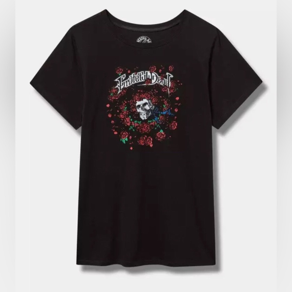 Torrid Women's 1 Grateful Dead Classic Fit Cotton Crew Hippie 60s 70s Garcia NEW